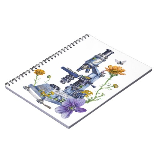 bloemenmicroscoop notitieboek (Linkerzijde)