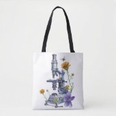 bloemenmicroscoop tote bag (Voorkant)