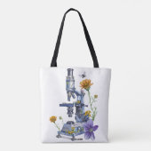 bloemenmicroscoop tote bag (Achterkant)