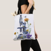bloemenmicroscoop tote bag (Dichtbij)