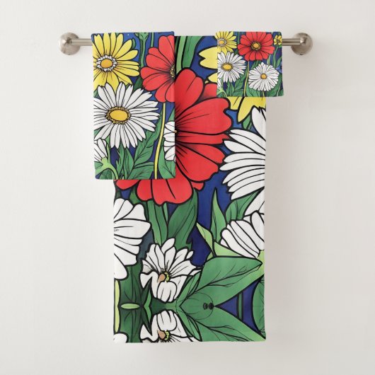 Bloemenmix Bad Handdoek (Insitu)