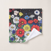 Bloemenmix Bad Handdoek (Wasdoekje)