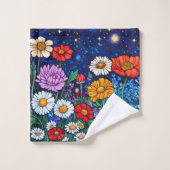 Bloemenmix Bad Handdoek (Wasdoekje)