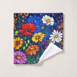 Bloemenmix Bad Handdoek