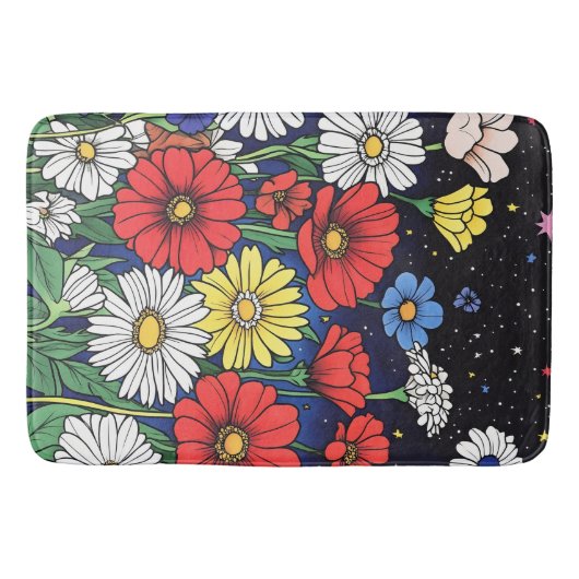 Bloemenmix Badmat (Voorkant)