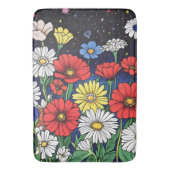 Bloemenmix Badmat (Voorkant Verticaal)