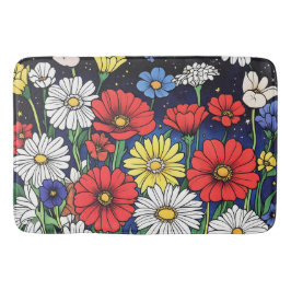 Bloemenmix Badmat