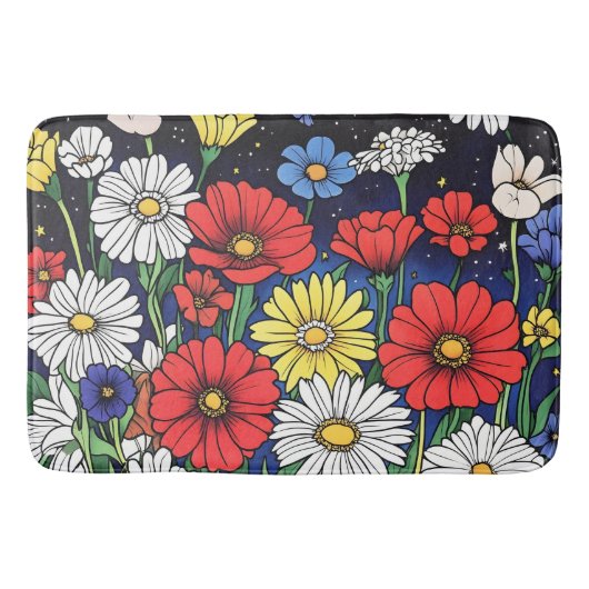 Bloemenmix Badmat (Voorkant)
