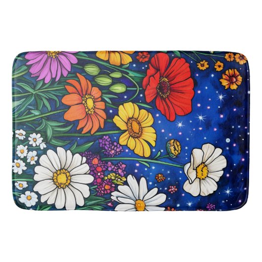 Bloemenmix Badmat (Voorkant)