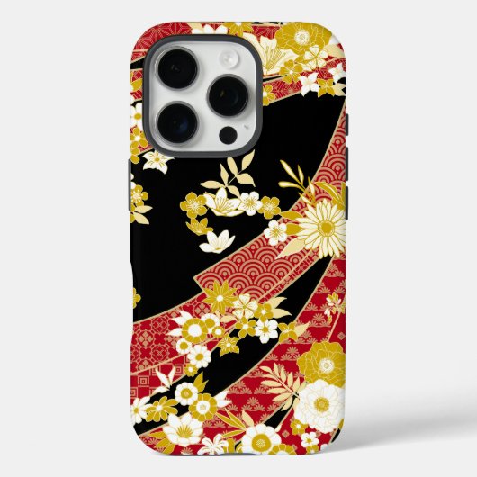 Bloemenmix Kimono patroon Case-Mate iPhone Case (Achterkant)