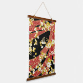 Bloemenmix Kimono patroon Hangend Wandkleed (Gebogen)