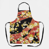 Bloemenmix Kimono patroon Schort (Voorkant)