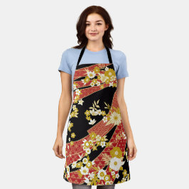 Bloemenmix Kimono patroon Schort