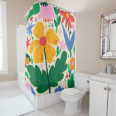 bloemenmixtape douchegordijn (In situ)