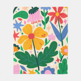 bloemenmixtape fleece deken