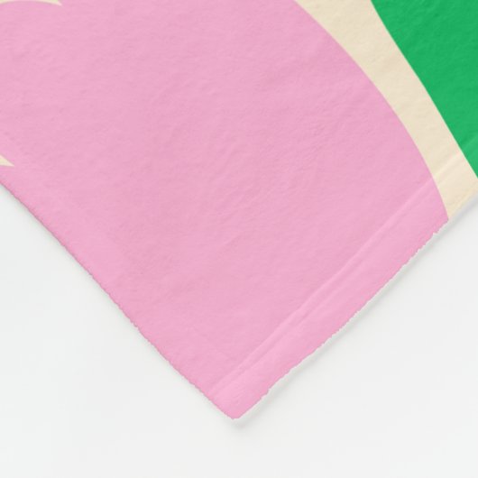 bloemenmixtape fleece deken (Hoek)