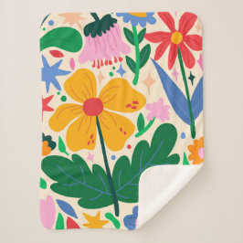 bloemenmixtape sherpa deken