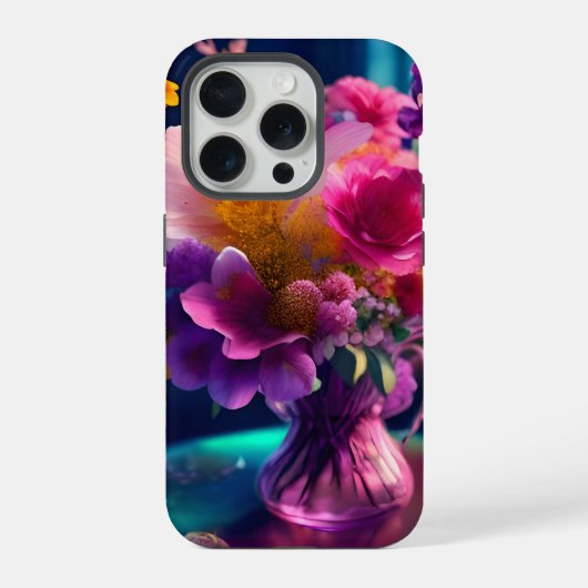 Bloemenmixvaas 1 iPhone hoesje (Achterkant)