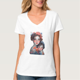 bloemenmoederschap t-shirt