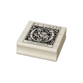 bloemenmonogram Briefboek Ex libris Rubberstempel (Stempel)