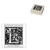 bloemenmonogram letter E uit de bibliotheek Rubberstempel (Gestempeld)
