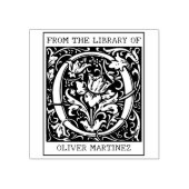 bloemenmonogram letter O uit de bibliotheek Rubberstempel (Afrduk)