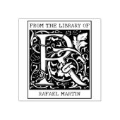 bloemenmonogram letter R uit de bibliotheek Rubberstempel (Afrduk)