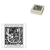 bloemenmonogram letter U uit de bibliotheek Rubberstempel (Gestempeld)