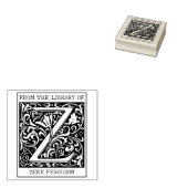 bloemenmonogram letter Z uit de bibliotheek Rubberstempel (Gestempeld)