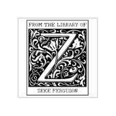 bloemenmonogram letter Z uit de bibliotheek Rubberstempel (Afrduk)