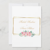 Bloemenmoskee Goud Lijst Islamitische islamitische Kaart (Achterkant)