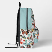 Bloemenmot vlinderpatroon bedrukte rugzak (Links)