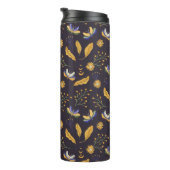 Bloemenmot vlinderpatroon thermosbeker (Geroteerd rechts)