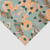 Bloemenmot vlinderpatroon tissuepapier (Detail)