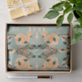Bloemenmot vlinderpatroon tissuepapier (Geschenk)