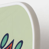 bloemenmozaïek, Mandala-Patroon Pickleball Paddle (Links Detail)