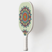 bloemenmozaïek, Mandala-Patroon Pickleball Paddle (Links)