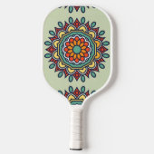 bloemenmozaïek, Mandala-Patroon Pickleball Paddle (Achterkant)