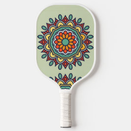 bloemenmozaïek, Mandala-Patroon Pickleball Paddle
