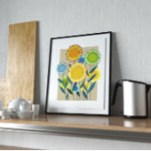 Bloemenmuur Art Canvas