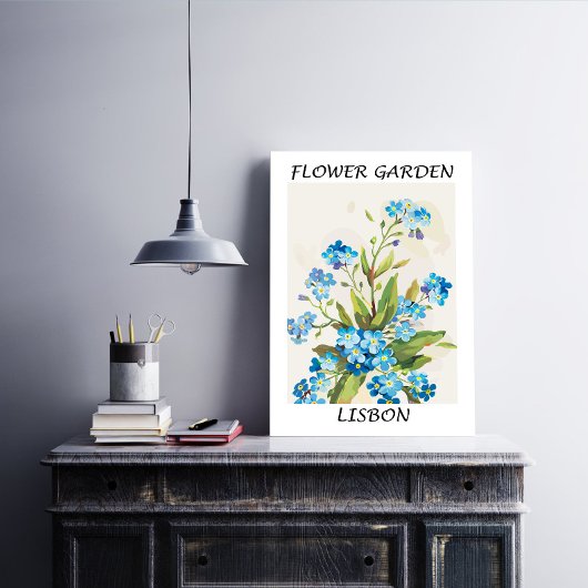 Bloemenmuur Art Decor Canvas Afdruk