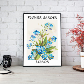 Bloemenmuur Art Decor Canvas Afdruk