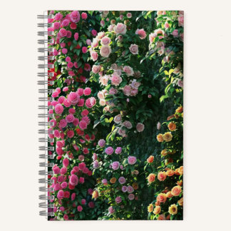 bloemenmuur notitieboek