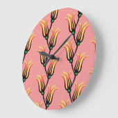 bloemennaadloos bloemenpatroon grote klok (Hoek)