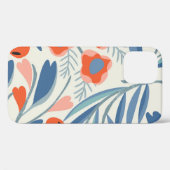 bloemennaadloze, botanische achtergrond. Case-Mate iPhone case (Achterkant (horizontaal))