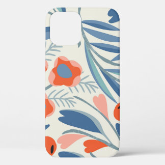  bloemennaadloze, botanische achtergrond. Case-Mate iPhone case