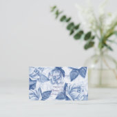 bloemennagelsalon visitekaartje (Staand voorkant)