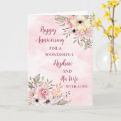 Bloemenneef en zijn vrouw bruiloft Jubileum Kaart (Gele Bloem)