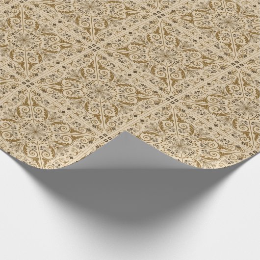 Bloemennostalgie: klassieke  achtergrond. cadeaupapier (Hoek)