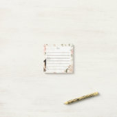  bloemennotities met soulvolle silhouetten post-it® notes (Op bureau)